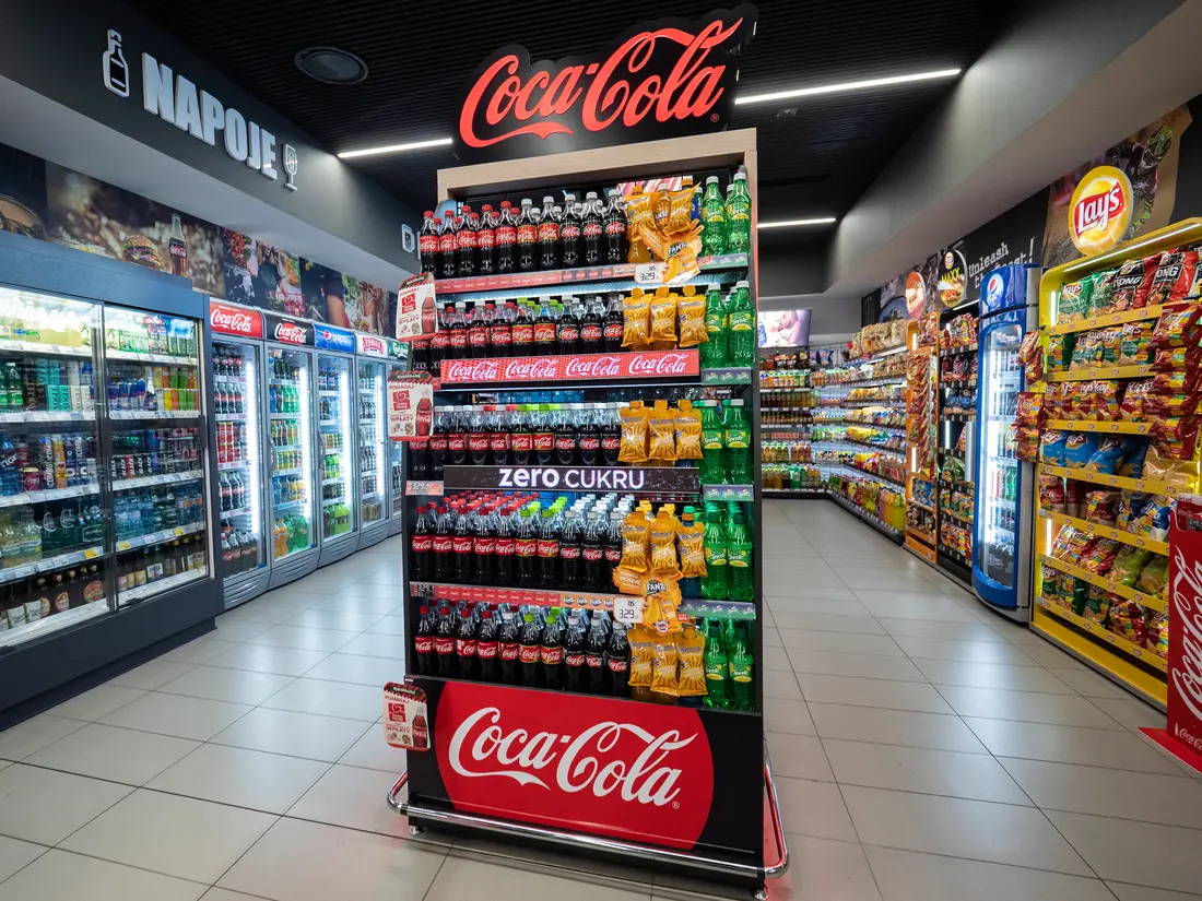 Coca-Cola in-store display